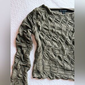 Olive green ruched top.